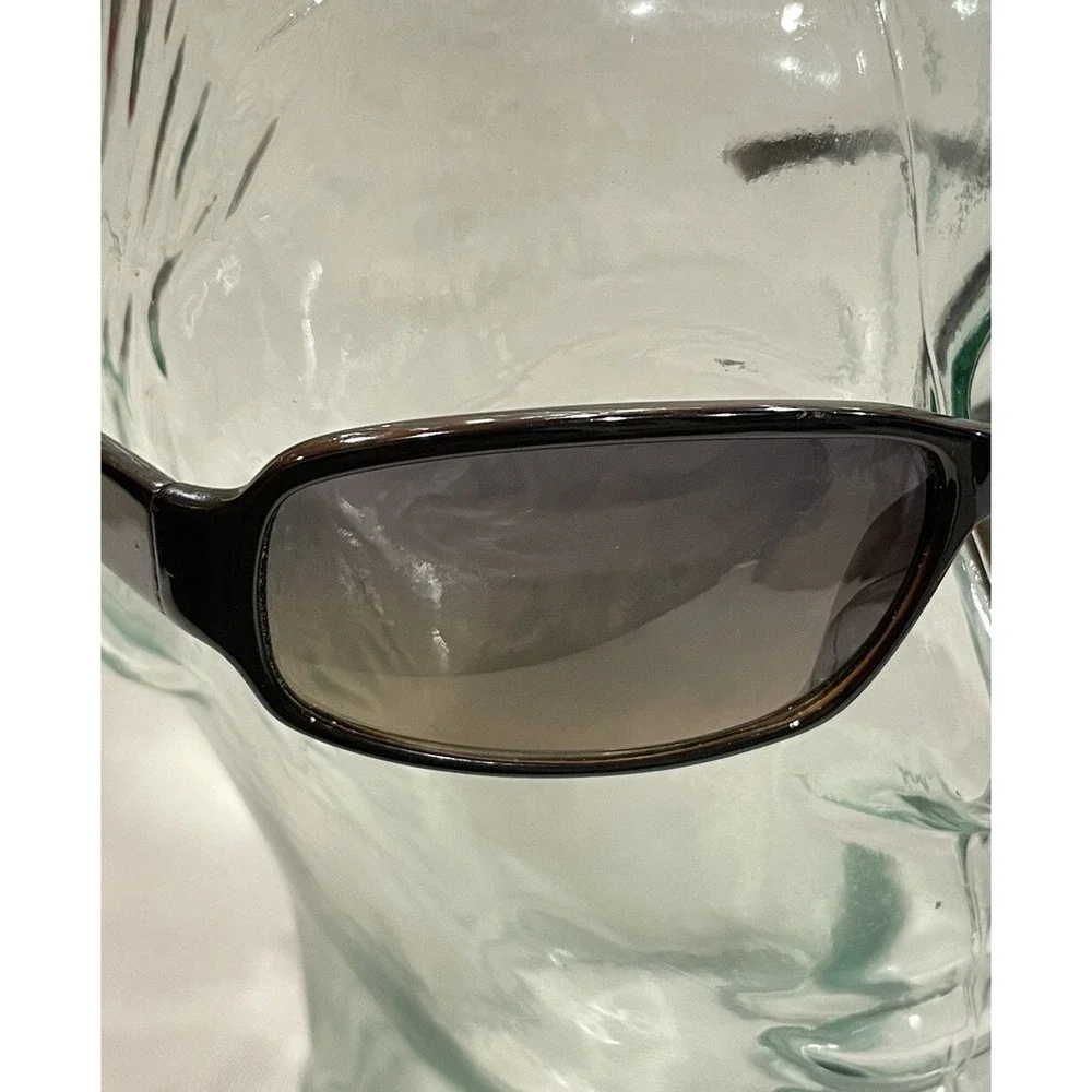 Guess Sunglasses GU‎ 6100 BLKDA-35 Brown Rectangular Frames w/ Blue Brown Lenses